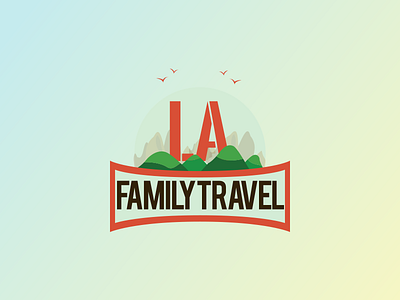 Family Travel Logo art design graphic design illustration logo