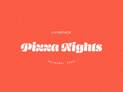 Pizza Nights logo pizza printed texture typography