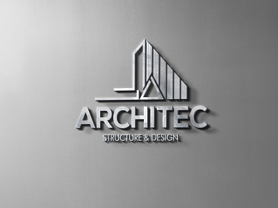 Architec_metalic logo design design logo