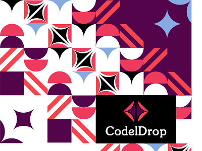 Design_CodelDrop branding design logo pallete pattern vector
