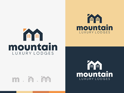 mountain accomodation brand identity branding family home hotel house lodge logo logodesign luxury brand