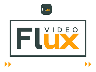 Video Flux App Logo | 2nd concept branding logo logo design logodesign logotype play reels tiktok typography video