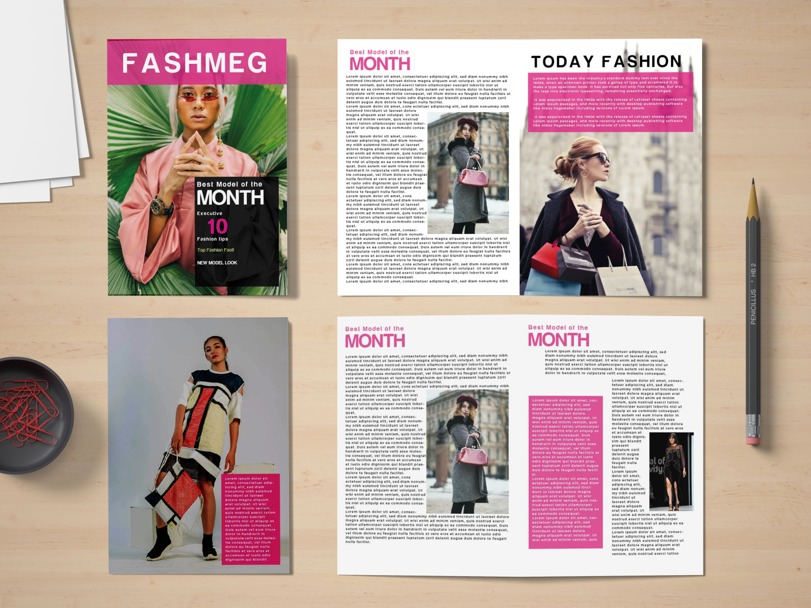 Fashion Magazine by S.M. SAJEB on Dribbble