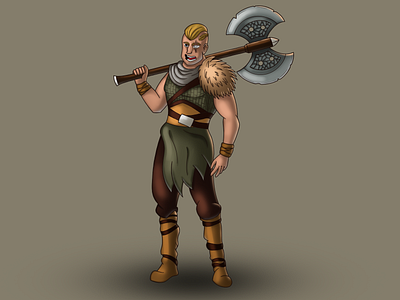 Viking art character character design design drawing game painting viking