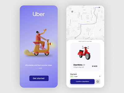 Uber App Redesign ui uidesign uiux uiuxdesigner user experience design user experience designer user interface design userexperience userinterface uxui