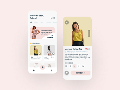 Clothing App for Women ui uidesign uiux uiuxdesigner user experience design user experience designer user interface design userexperience userinterface uxui