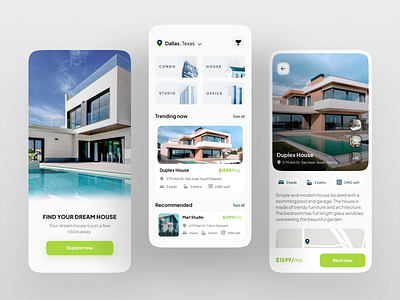 Real Estate App UI app design appdesign application deign experience design interface design interface designer real estate real estate app ui ui designer uidesign uidesigner uiux uiuxdesigner user experience design user interface designer userinterface userinterfacedesigner webdesign