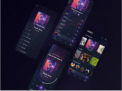 Beats - Music app UI design graphic design mobileui music musicapp musicappui ui ux