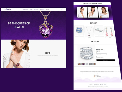 Amytis Jewellery InfinityWebTeam branding design elementor pro web web developer webdesign