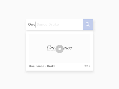 Day 022: Search dailyui day 022 day 22 drake music one dance search search bar ui