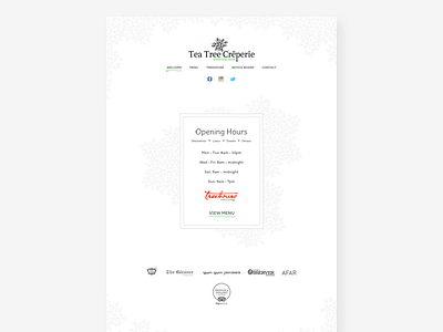Tea Tree Exploration cafe concept eatery restaurant restaurant webdesign ui website