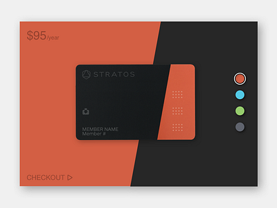 Stratos Card Customization 33 card custom daily dailyui day ecommerce stratos ui