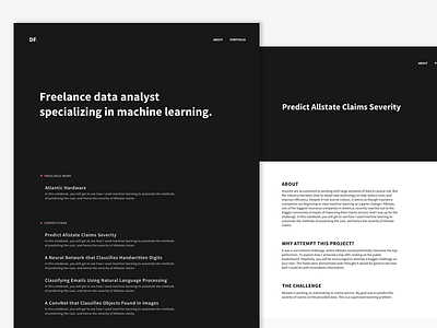 Data Analyst Portfolio Design data analyst machine learning portfolio