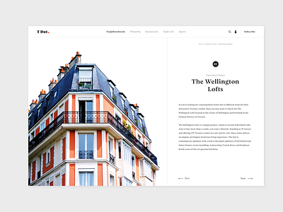 T Dot. article blog editorial publication type typography ui webdesign
