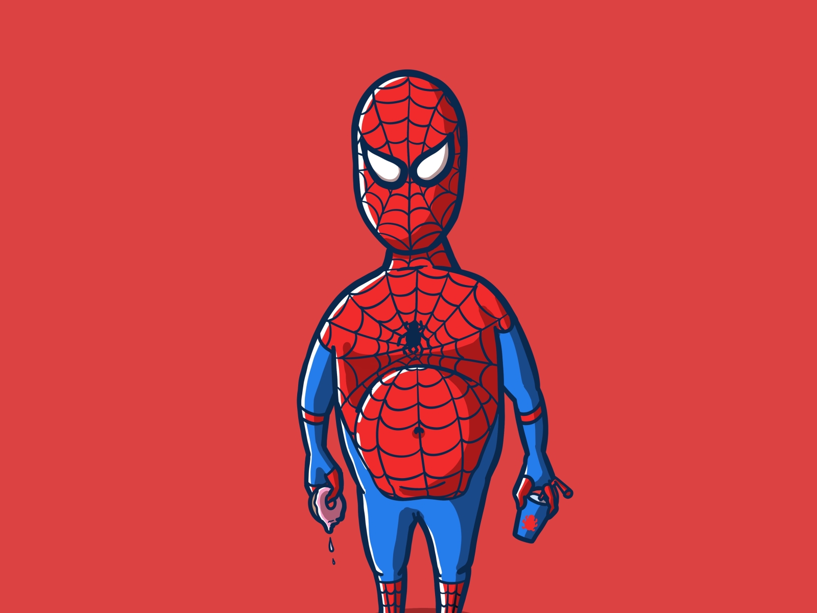 Spiderman bobble head 2K wallpaper download