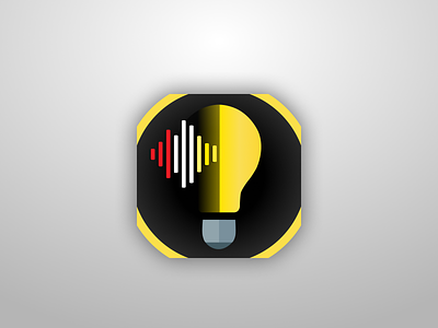 Bordered Light Bulb Icon design app flat icon icon design logo logodesign minimal
