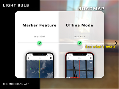 Light Bulb Roadmap app branding figma ios minimal mobile roadmap