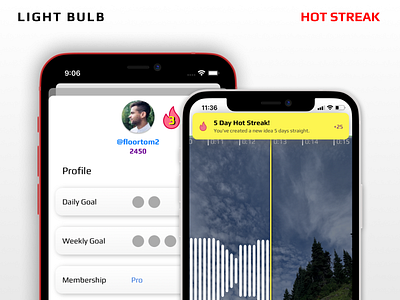 Hot Streak Feature Release account hot hot streak mobile music profile red sound streak ui