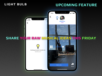 Upcoming sharing feature for Light Bulb ad branding flat ig links profile public share sharing social tiktok url user