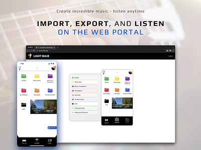 Web Portal Release app browser export guitar import mobile music recording recording app sync vibe voice memos