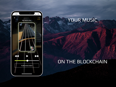 Music NFT store app crypto light bulb mobile music nft profile recording user