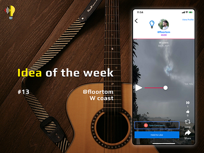 Idea of the week #13 app branding iphone mobile music profile public recorder recording share voice memos