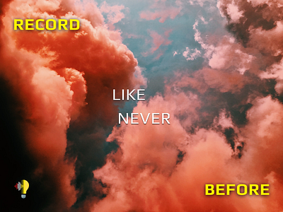 Record like never before 2022 cloud guitar lbulb light bulb mobile musician new new year record recording red