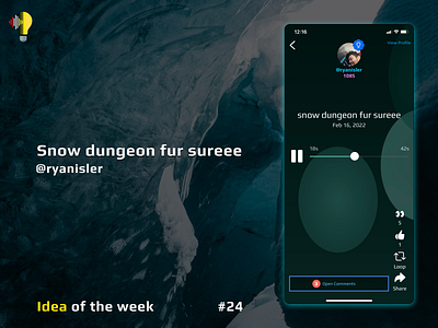 Idea of the week #24 blue cave create dungeon guitar music notes piano record recording voice memos