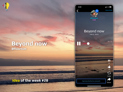 Idea of the week #28 app guitar la mobile music ocean profile recording series share travel view water
