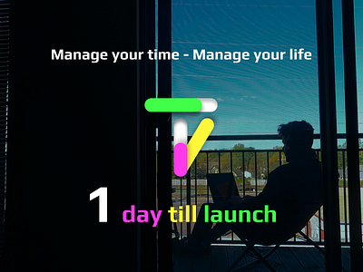 Timeva Launch: 1 Day balcony brand branding focus green launch productivity purple release sky time timer