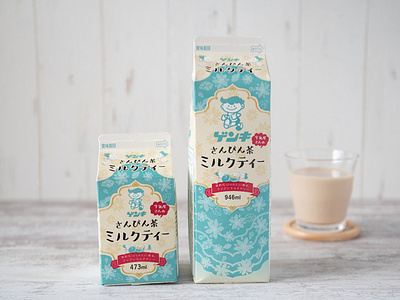 Genky Jasmine Milk Tea adobe illustrator adobe photoshop designs illustraion illustrator ipad pro milk tea package packagedesign productdesign