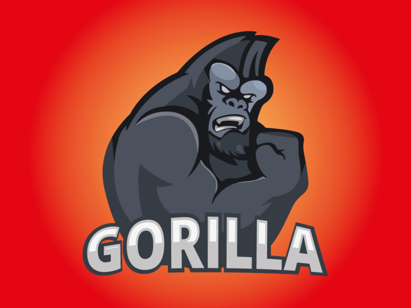 Gorilla mascot logo design by Imraan Sarker on Dribbble