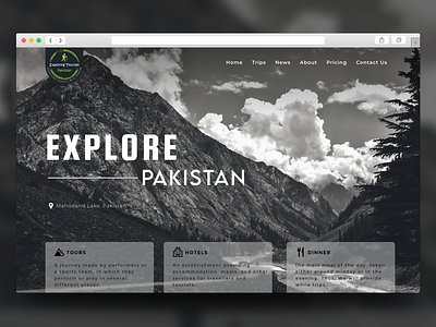 Explore Pakistan | Travel Agency | HALASH agency agency landing page branding design designer landingpage minimal pakistan ui web website