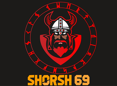 With red viking font 01