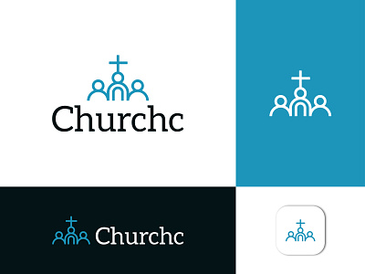 Churchc Logo Design agency believe bible christian christmas church creative cross god icon idenity illustration inspire jesus logo minimal person plus religious simple