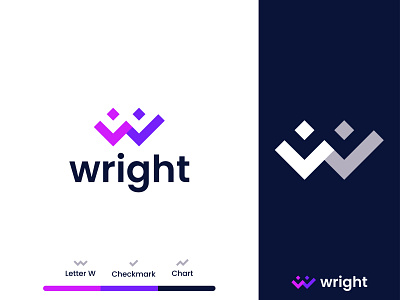 wright logo design