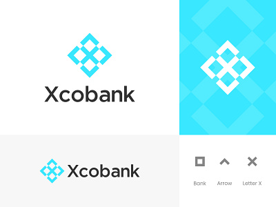 Xcobank Logo Design agency branding bank brand development branding business cash coins crypto currency exchange finance icon identity designer logo logo design concept logo mark mark money money transfer typography x