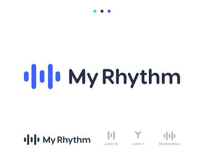 My Rhytham Logo Design audio internet games music brandidentity corporate design icon identity branding lettermark live streaming online channel m letter logo monogram motion logo music logo negative space logo play logo simple social player media logo sound speaker typogaphy video app wave