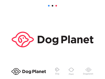 Dog logo Design Mark animal logo branding color cute logo design dog icon illustraion logo logo mark mark minimalist logo orbit paws pets logo planet puppy dog service symbol woof