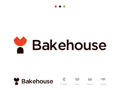 Bakehouse Logo Mark b letter bake baker bakery baking brand identity branding bread bread logo burger cake icon identity illustration lettermark logo mark pizza shop unfold