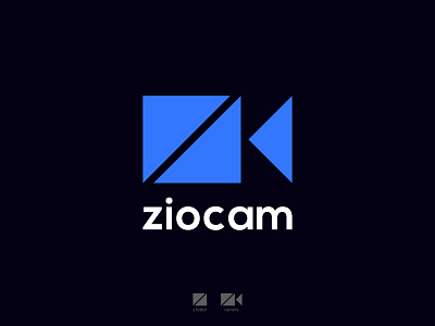 ziocam logo. z letter or camera