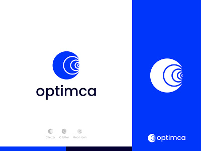 optimca logo design brand identity branding c icon c logo design hassan illustration lettermark logo logo design logos logotype mark minimal modern logo moon logo negative space o logo simple ui