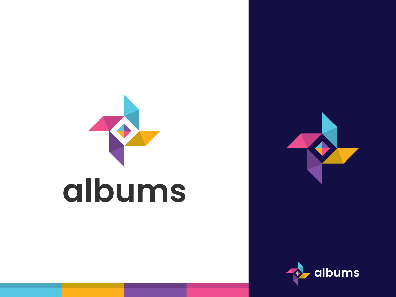 albums logo design by MD. PERVEZ HASAN RUBEL on Dribbble