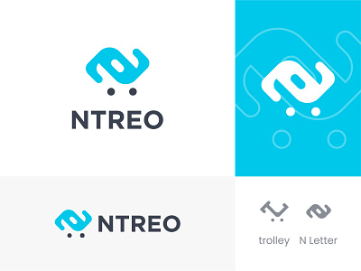 N + Trolley Logo Design
