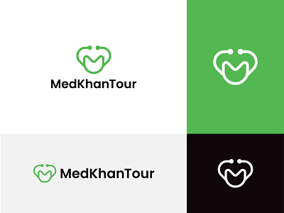 Medkhan Tour Logo Design brand brand identity branding design graphic design icon illustration logo logodesign mark medical logo medicin minimal motion graphics simple technology ui vector vedio