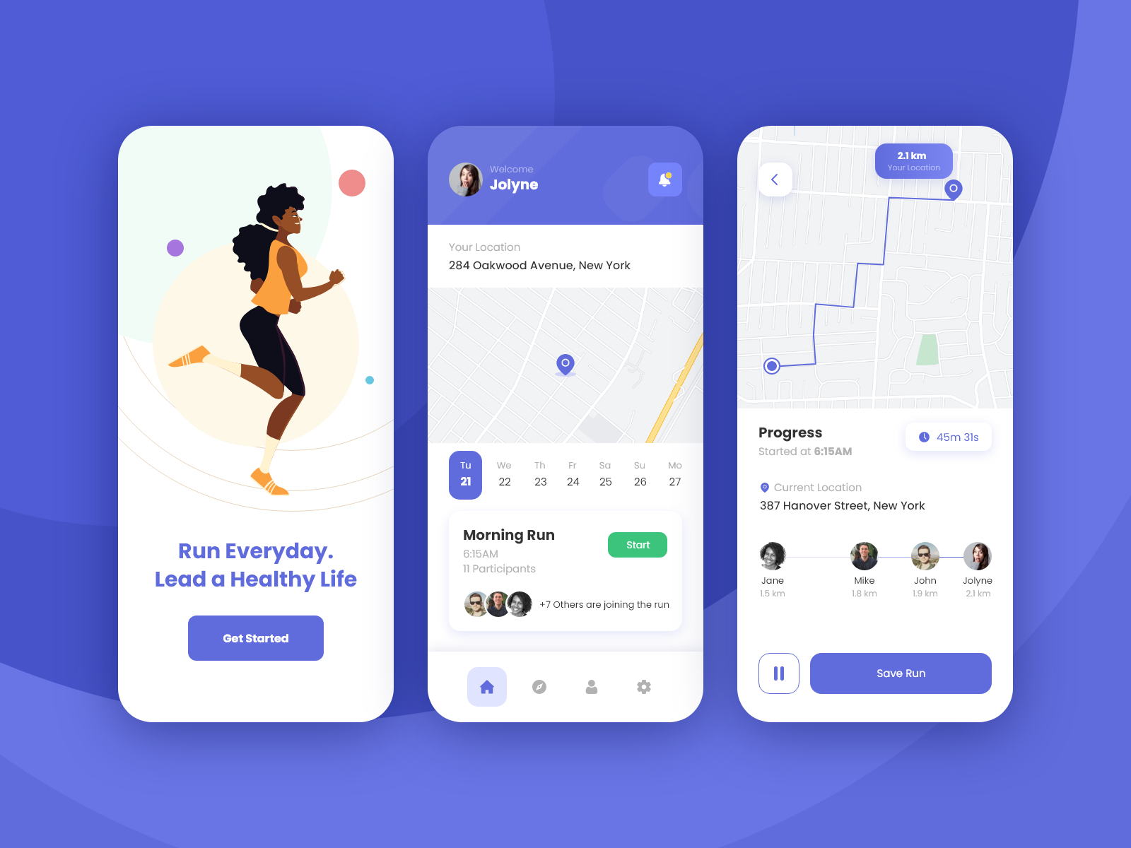 Run Tracking Mobile App Concept by Sakib N on Dribbble