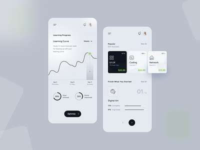 Learning App UI Concept