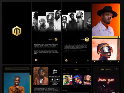 Mobile App Ui for Mavin Records