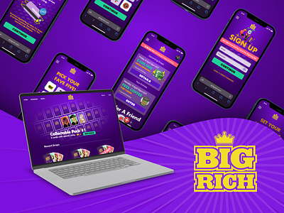 Big Rich desktop graphic design mobile ui ui design