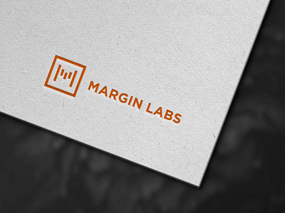 Margin Labs Logo analytics chart branding corporative design e commerce finance illustrator logo market typography vector